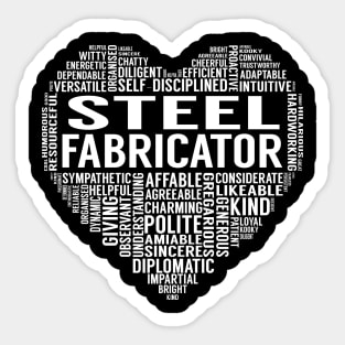 Steel Fabricator Heart Sticker